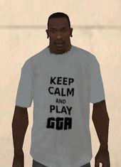 Keep Calm And Play Gta Shirt White